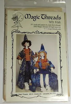 Magic Threads WIZ KIDS 24  Cloth Doll Sewing Pattern • $9.95