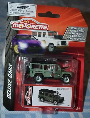 Majorette LAND ROVER Defender 110 Deluxe Edition (green) Deluxe Cars Series NEW • $14