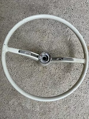 Vintage 15” VW Volkswagen Steering Wheel & Horn Ring Beetle Bug Van Bus Ghia • $95