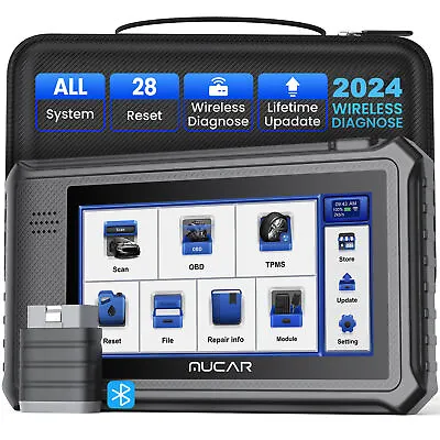 MUCAR VO6 Car OBD2 Scanner Scan Tool Full System Auto Diagnostic Scanner 28Reset • $389.99