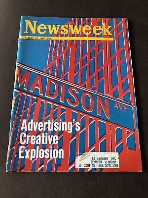 Newsweek / August 18 1969 / Advertising's Creative Explosion / Vietnam War • $10