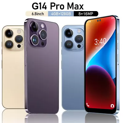 Unlocked Smartphone G14 Pro Max 5G 6.8  4GB+128GB Android Cell Phone 5000mAh • $94.59