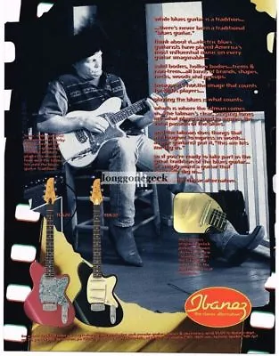 1995 Ibanez Talman Electric Guitar Kirby Kelly Vintage Print Ad • $8.95