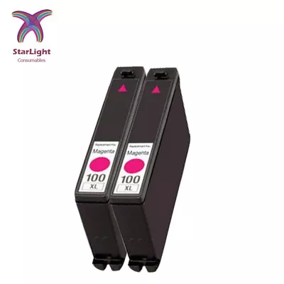 2 Magenta Ink Cartridge LM100 Compatible With Lexmark S815 S605 S505 205 S305 • £5.99