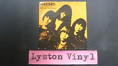 Ramones - Baby I Love You 7  Vinyl Single • £8.99