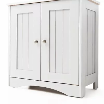 Bathroom Under Sink Cabinet Basin Storage Cupboard Vanity Unit White Furniture • £37.79