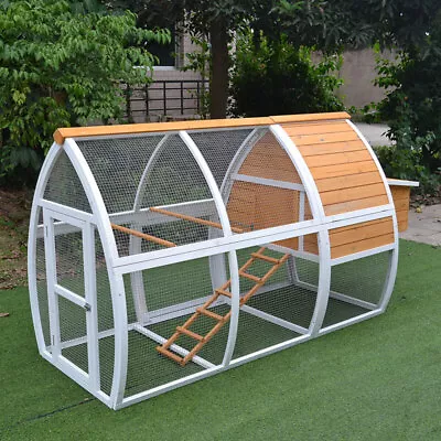 PawHub Xl Large Wooden Rabbit Hutch Chicken Coop Ferret Cage With Run Tray Arc • $275