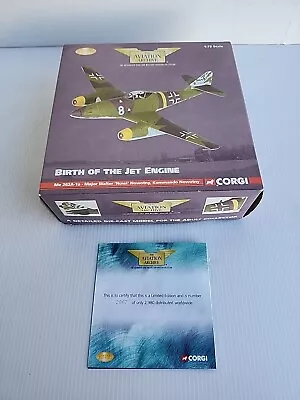 1/72 CORGI Me 262-1a Birth Of The Jet Engine Major Walter Nowotny AA35706 • $39.99