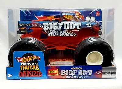 $29.88 • Buy 2023 Hot Wheels Monster Trucks Oversized - Bigfoot 4x4x4 - 1:24