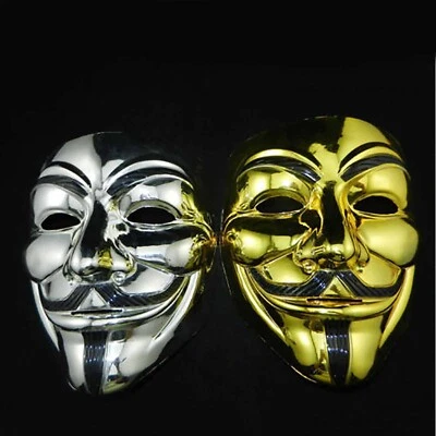 $19.55 • Buy 2x Funny V For Vendetta Halloween Fancy Cosplay Party Create Guy Anonymous Mask