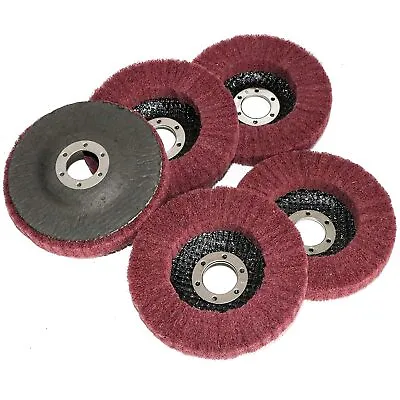 5PCS 4-1/2  Nylon Flap Disc Metal Polishing Buffing Wheel Pads For Angle Grinder • $23.59