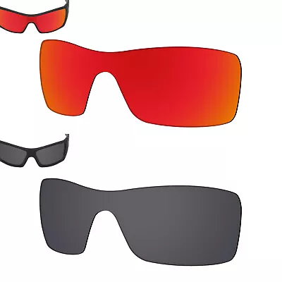 2Pairs Replacement Lenses For-OAKLEY Batwolf Sunglasses Black&Red Polarized • $20.69