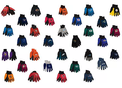 NFL-Wincraft NFL Two Tone Cotton Jersey Gloves- Pick Your Team - FREE SHIPPING • $10.99