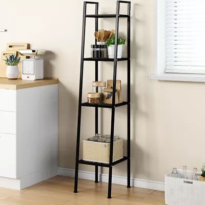 4 Tier Wire Shelving Unit Bookshelf Storage Display Rack Pantry Closet Organizer • £35.95