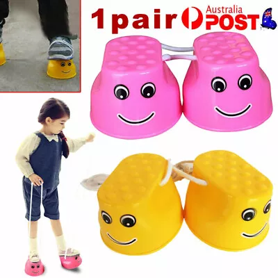 $11.55 • Buy 2Pcs Stilts Outdoor Sport Toy For Children Jump Jumping Stilt Walker Walk Fun