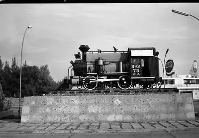 ORIGINAL PHOTO NEGATIVE-Railroad Mexico NDeM #73 May 1969 Pepsi Sign • $6.50