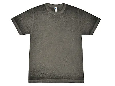 Black Acid Wash Burnout T-shirts Adult S-3XL 60/40 Cotton/Polyester   • $14.85