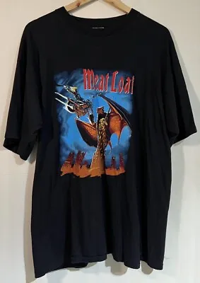 Vintage Meat Loaf 1994 Bat Out Of Hell Single Stitch T-shirt XL Rare Collectable • £57