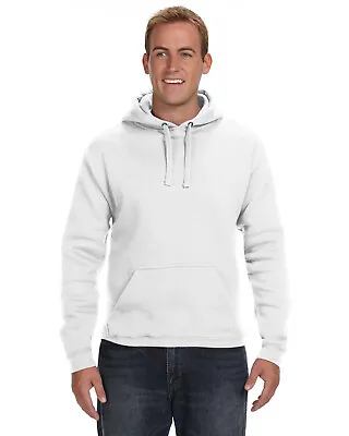 J America Adult Premium 80% Cotton 20% Poly Fabric Fleece Pullover Hoody JA8824 • $38.07