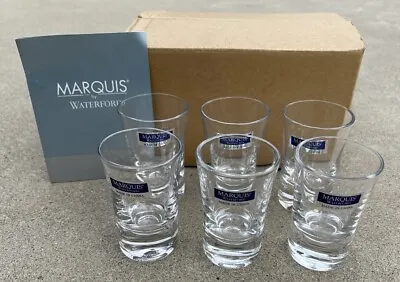 New Waterford Marquis Vintage 3” Shot Glasses Set Of 6 NWT • $46.89