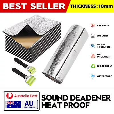 Heat & Sound Deadener For 88-98 OBS Truck Headliner Roof Kit 1142cm2 2500 C3500 • $38.58