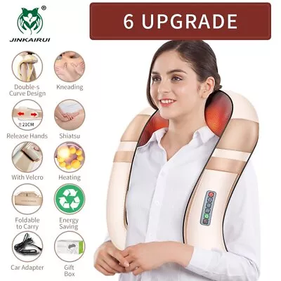 U Shape Electrical Shiatsu Body Shoulder Neck Massager Back Infrared 4D Massage • $146.92