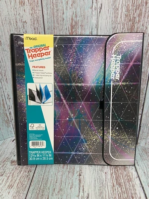 $19.40 • Buy Trapper Keeper 80's Retro Collection Glitter Galaxy 1  Binder NWT