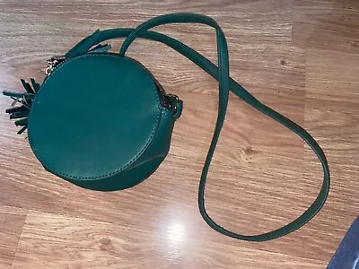 Matalan Womens 15x15cm Green Zip Fasten Shoulder Bag (EX Cond) • £5.99