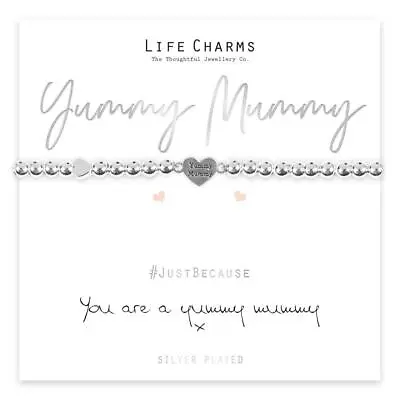 Life Charms Bracelet -   YOU ARE A YUMMY MUMMY   - Beautifully Gift Boxed NEW • £13.80