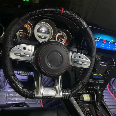 Real Carbon Fiber Steering Wheel For Mercedes-Benz AMG E63 G63 C63 GT CL63 S63   • $743.12