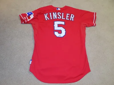 Ian Kinsler Game Worn Jersey 2013 Texas Rangers MLB • $695