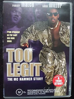 Too Legit Mc The Hammer True Story Genuine Region 4 Dvd Rap Music • $38.57