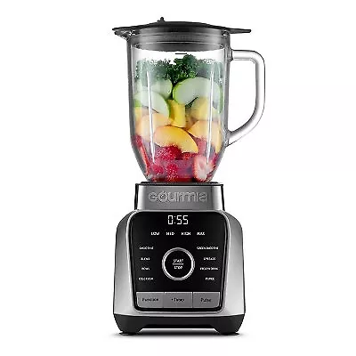 Gourmia Digital Blender With 8 Total Blend Programs 4 Speeds & Round-Plated • $26.99