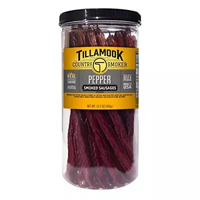 Tillamook Country Smoker Real Hardwood Smoked Sausages Pepper 15.2 Ounce Ta... • $24.92