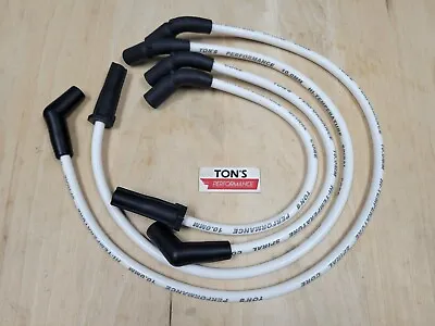 Ton's White 10mm Harley Davidson 2017+ M8 Road King Glide FLHX Spark Plug Wires • $43.99