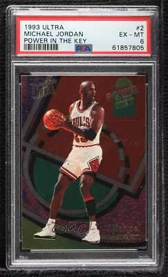 1993-94 Fleer Ultra Power In The Key Michael Jordan #2 PSA 6 HOF • $159.60