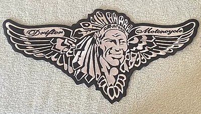 Indian Drifter Motorcycle Large Back Embroidered Patch • $15.99