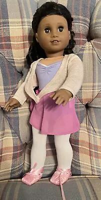 American Girl Truly Me Doll Dark Skin Curly Brown Hair EUC • $75