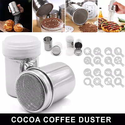 Coffee Chocolate Flour Shaker Icing Sugar Cocoa Sugar Stainless Steel Duster AU • $16.99