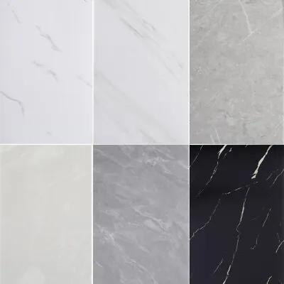 10Pcs Home Bathroom Wall Panels PVC Cladding Shower Wet Wall Tile Marble Effect • £12.46