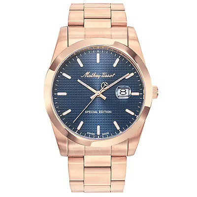 Mathey Tissot Men's Classic Blue Dial Watch - H452PRBU • $121.09