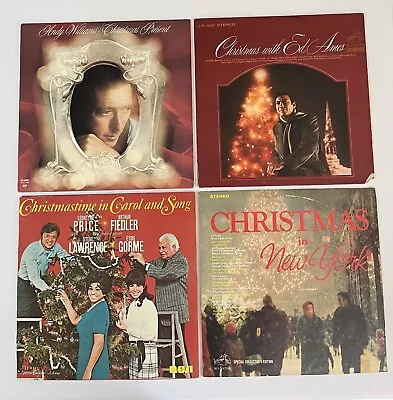 Lot Of (4) Oldies Christmas Music LP Records - Lot #1 • $11.99