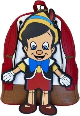 NEW LOUNGEFLY Disney Pinocchio Marionette Mini Backpack Purse Bag • $151.66