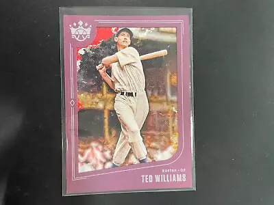Ted Williams 2019 Diamond Kings Plum Frame Parallel #22 Boston Red Sox H23 • $0.89