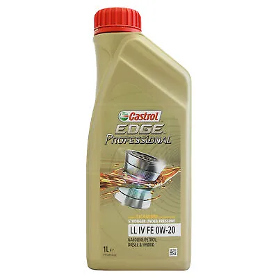 £17.95 • Buy Castrol Edge Professional LL IV FE 0W-20 0W20 Fully Synthetic Engine Oil 1 Litre