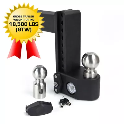 WeighSafe SWS8-2.5 8  Steel Drop Hitch 2.5  Receiver TONGUE WEIGHT 18500LBS GTW • $354