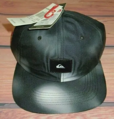 Mens Quiksilver Charcoal Black Hat Adjustable Cap One Size • $19.90