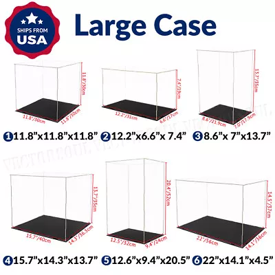 Large Acrylic Display Case Dustproof Box Action Figures For Collectibles Diecast • $23.19