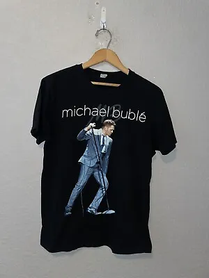 2014 Women's MB Michael Buble World Tour Concert Music Musician Shirt Women M Me • £19.28