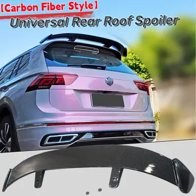 Hatchback Rear Window Roof Spoiler Wing Universal GT-Style Carbon Fiber Look ABS • $88.50